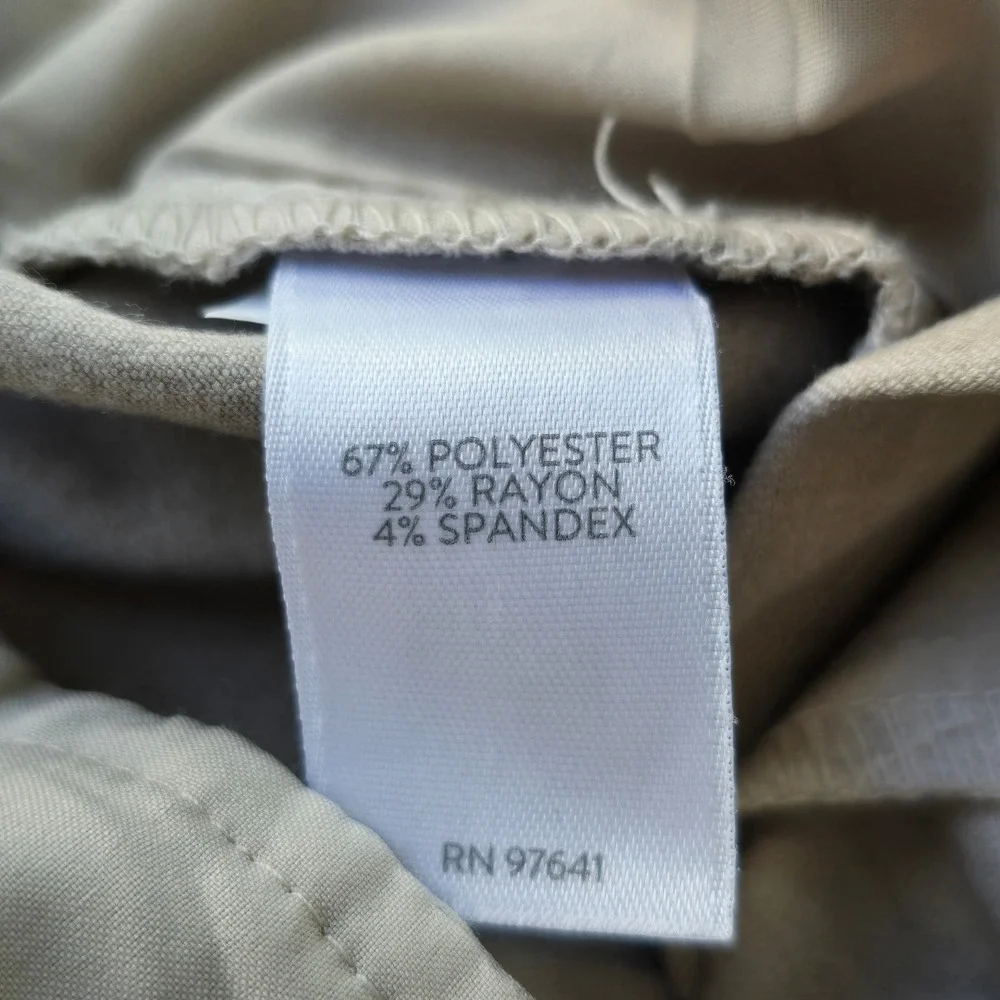 J Jill Pants Woman‎ Size 14 Khaki Beige Career Casual Travel Straight Stretch